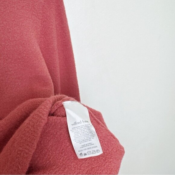 Aritzia Womens Medium Maxwell Hush Knit Chenille Turtleneck Sweater Cider Pink - Picture 11 of 15